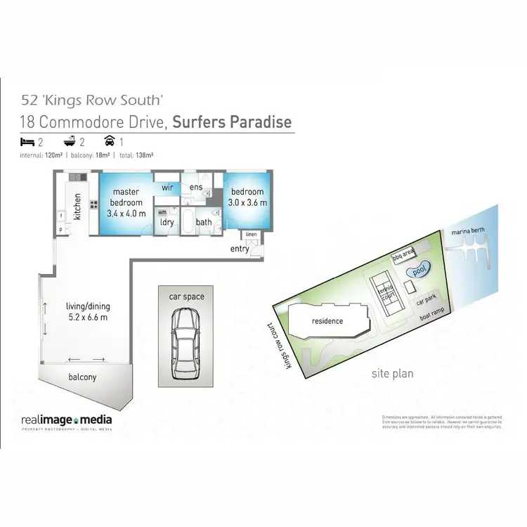 Floorplan of Homely apartment listing, 52/18 Commodore Drive, Surfers Paradise QLD 4217