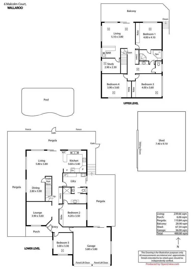 Floorplan of Homely house listing, 6 Malcolm Court, Wallaroo SA 5556