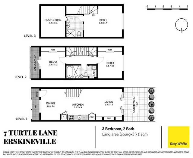 Floorplan of Homely terrace listing, 7 Turtle Lane, Erskineville NSW 2043