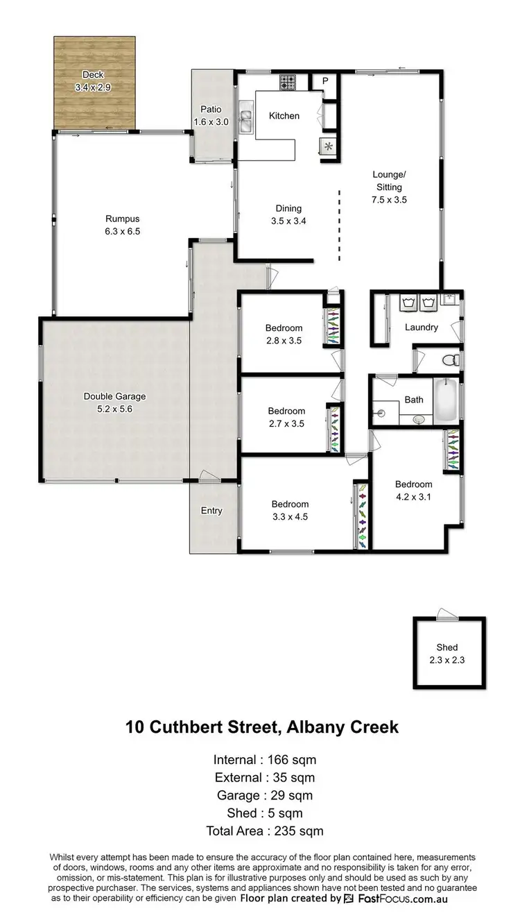 Floorplan of Homely house listing, 10 Cuthbert Street, Albany Creek QLD 4035