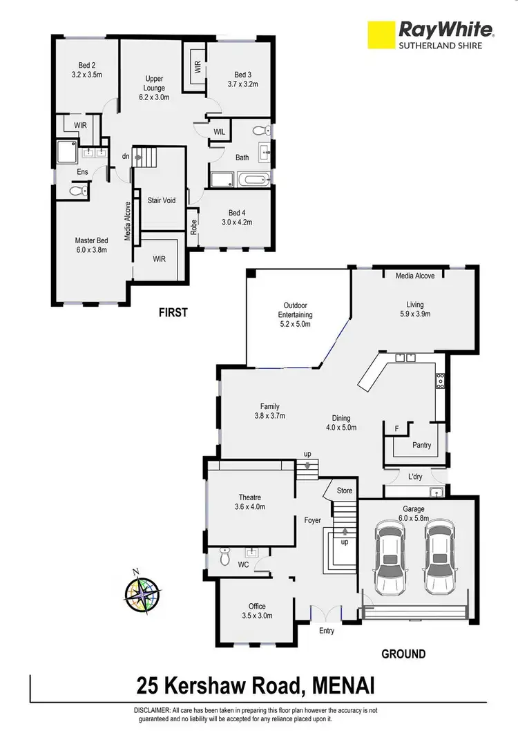 Floorplan of Homely house listing, 25 Kershaw Road, Menai NSW 2234