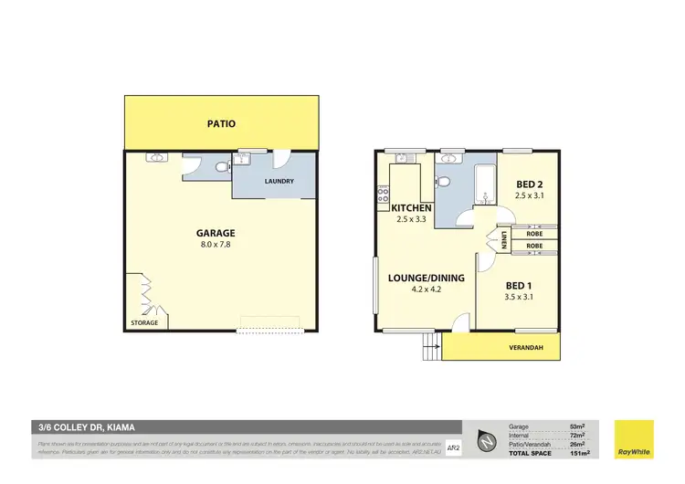 Floorplan of Homely townhouse listing, 3/6 Colley Drive, Kiama NSW 2533