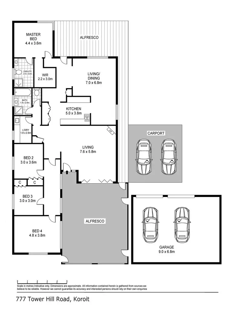 Floorplan of Homely house listing, 777 Tower Hill Road, Yangery VIC 3283