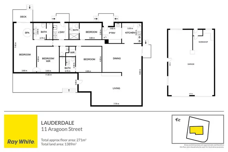 Floorplan of Homely house listing, 11 Aragoon Street, Lauderdale TAS 7021