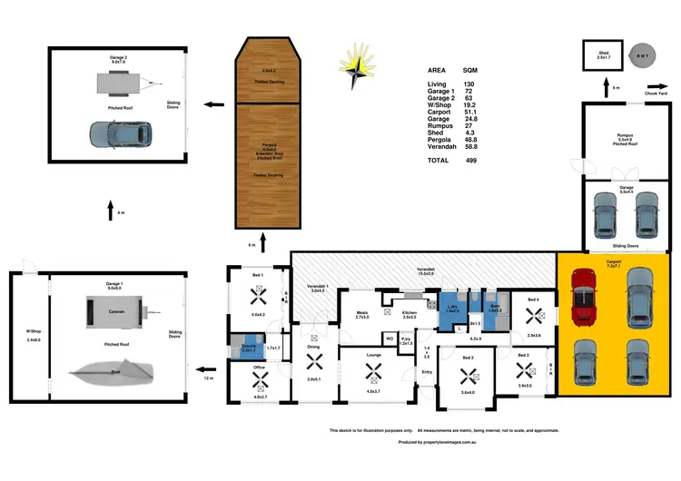 Floorplan of Homely house listing, 348 Pimpala Road, Cockatoo Valley SA 5351