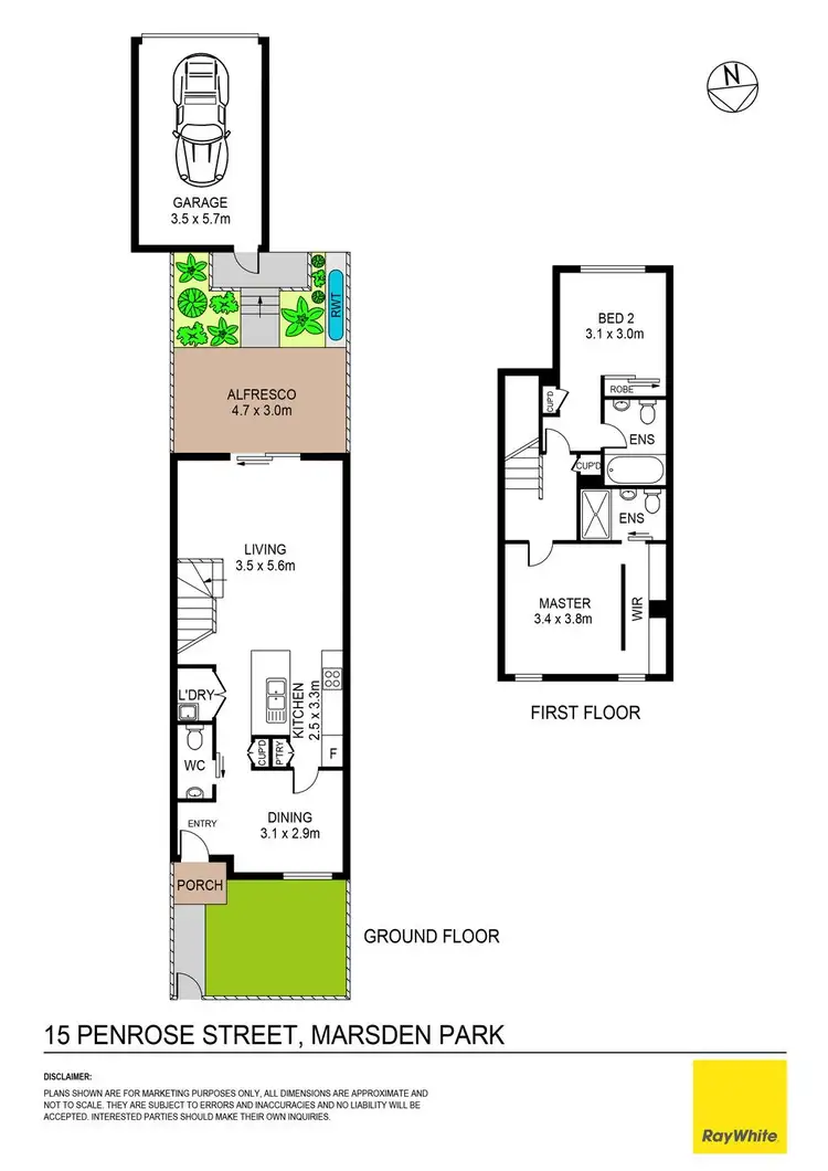 Floorplan of Homely terrace listing, 15 Penrose Street, Marsden Park NSW 2765