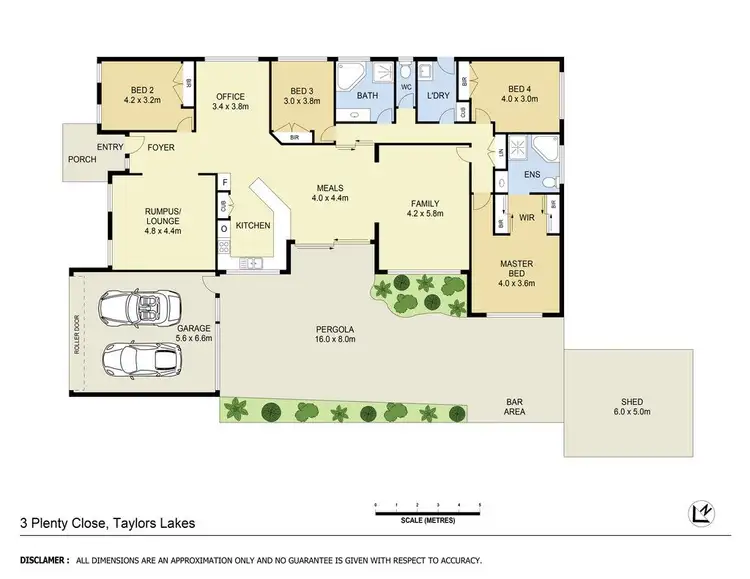 Floorplan of Homely house listing, 3 Plenty Close, Taylors Lakes VIC 3038