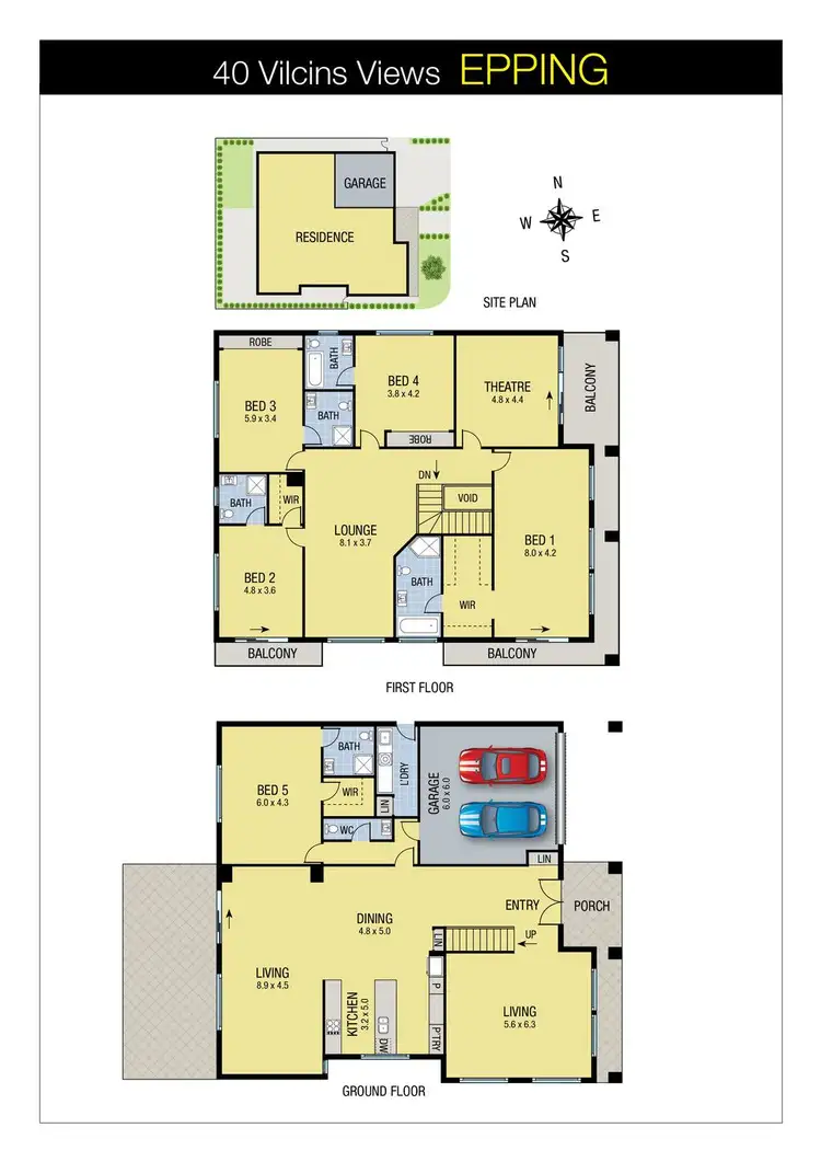 Floorplan of Homely house listing, 40 Vilcins Views, Epping VIC 3076