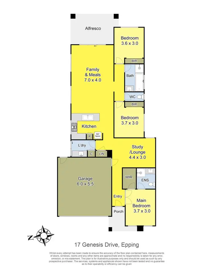 Floorplan of Homely house listing, 17 Genesis Drive, Epping VIC 3076