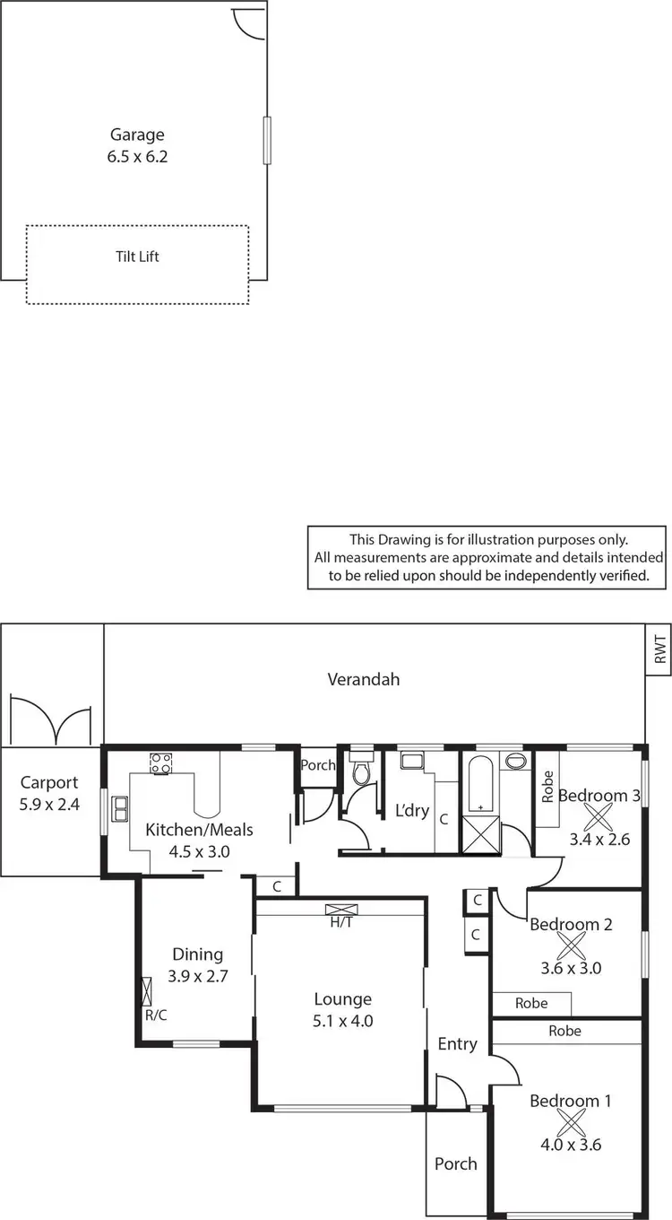 Floorplan of Homely house listing, 5 Chippendale Avenue, Fulham SA 5024