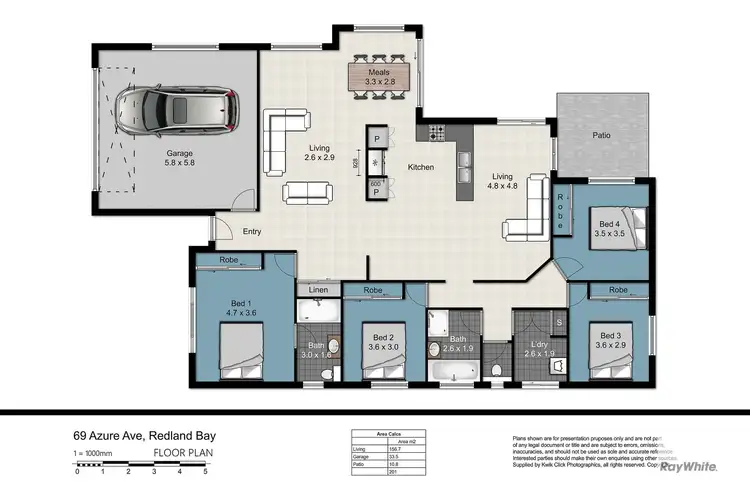 Floorplan of Homely house listing, 69 Azure Avenue, Redland Bay QLD 4165