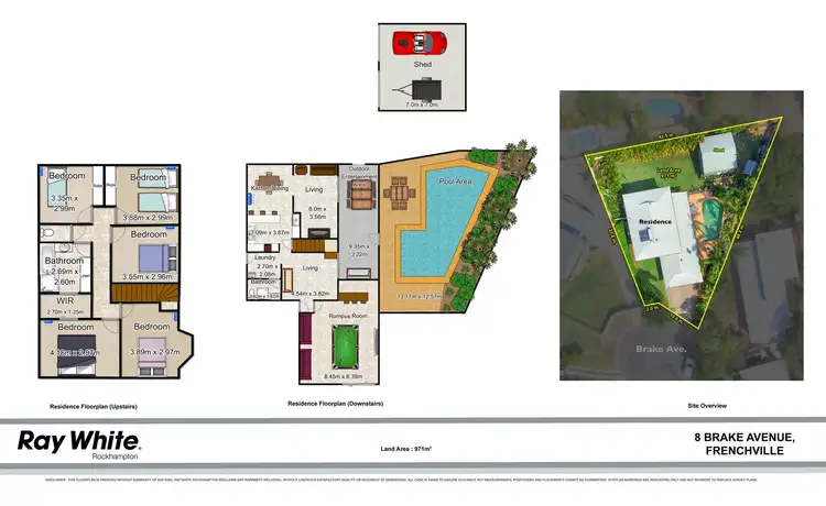 Floorplan of Homely house listing, 8 Brake Avenue, Frenchville QLD 4701