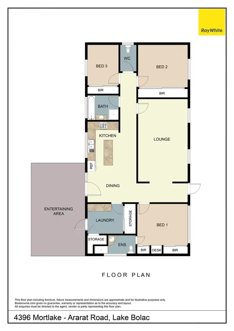 Floorplan of Homely house listing, 4396 Mortlake-Ararat Road, Lake Bolac VIC 3351