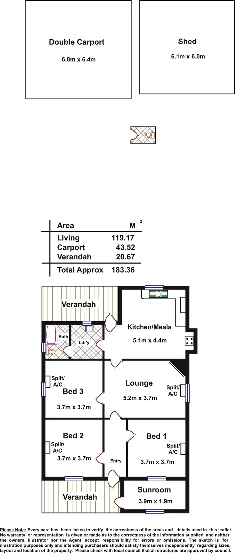 Floorplan of Homely house listing, 221 Gawler Road, Virginia SA 5120