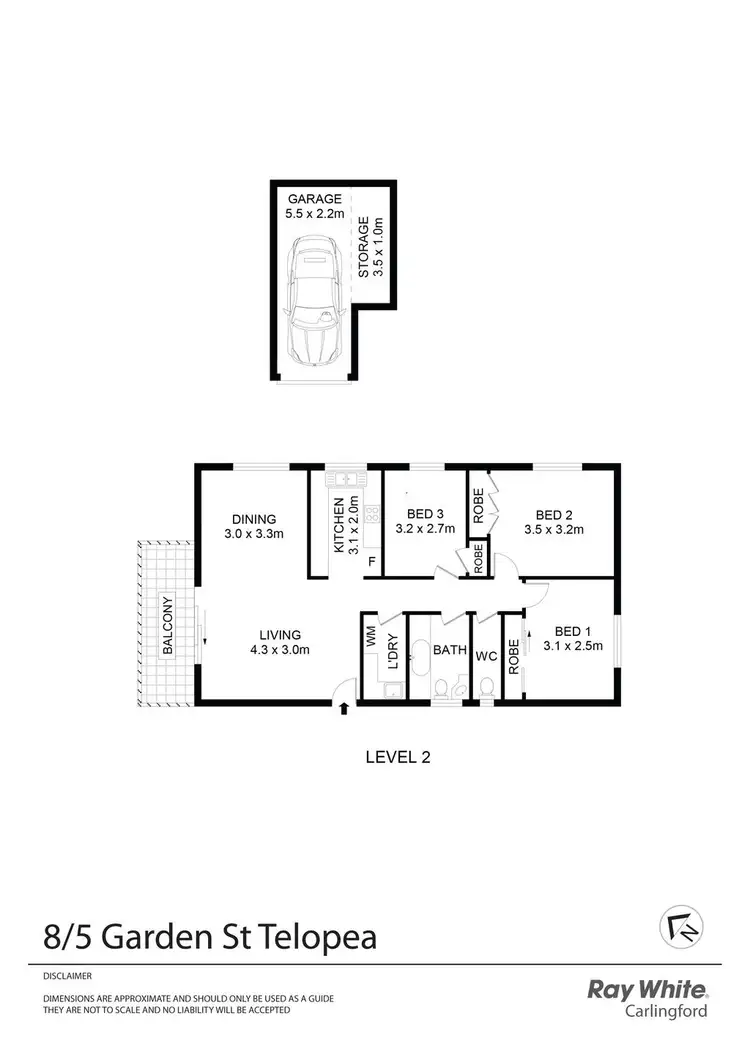 Floorplan of Homely apartment listing, 8/5 Garden Street, Telopea NSW 2117