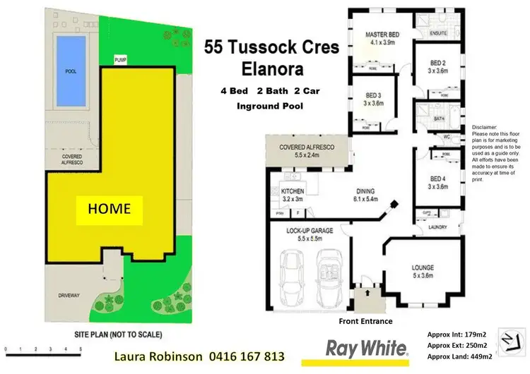 Floorplan of Homely house listing, 55 Tussock Crescent, Elanora QLD 4221
