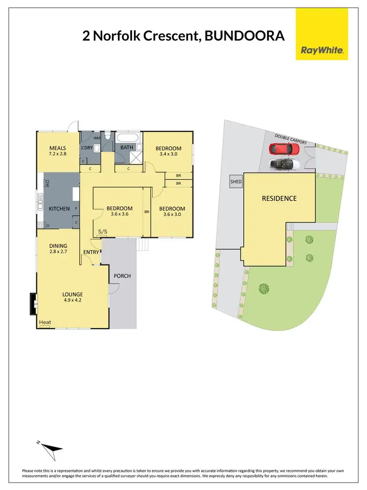 Floorplan of Homely house listing, 2 Norfolk Crescent, Bundoora VIC 3083