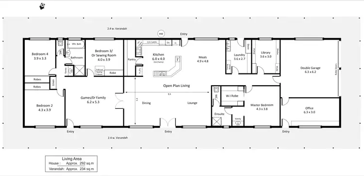 Floorplan of Homely house listing, 67 Farley Road, Kingston On Murray SA 5331