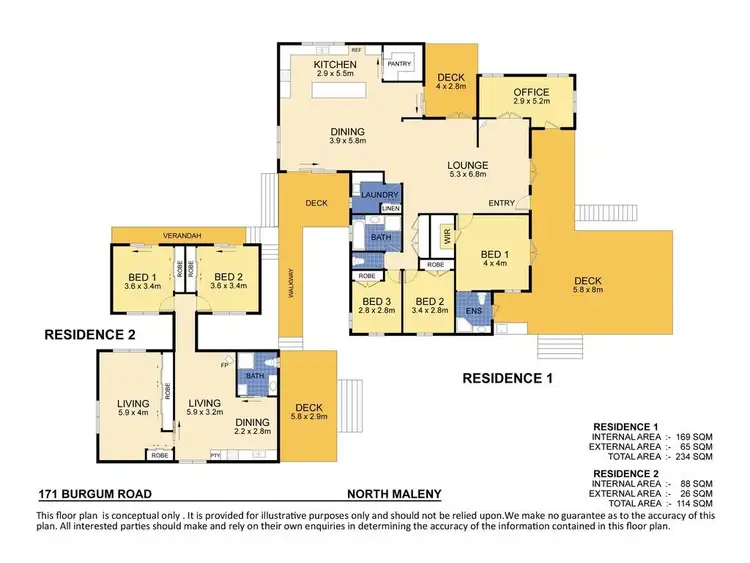 Floorplan of Homely house listing, 171 Burgum Road, North Maleny QLD 4552