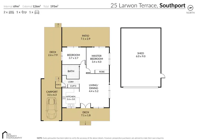 Floorplan of Homely house listing, 25 Larwon Terrace, Southport QLD 4215