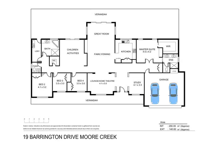 Floorplan of Homely house listing, 19 Barrington Drive, Tamworth NSW 2340
