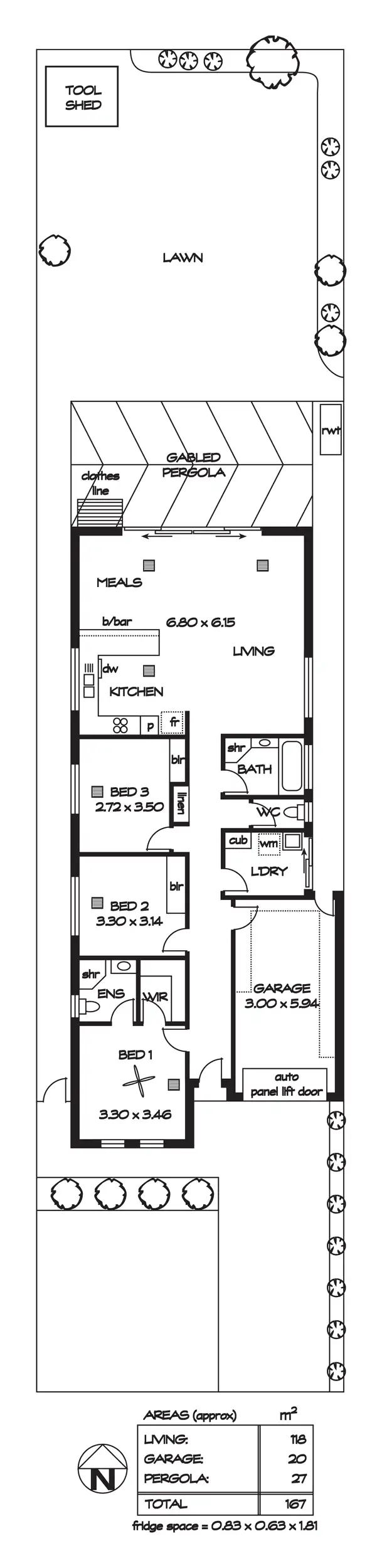 Floorplan of Homely house listing, 65 Lionel Avenue, Blair Athol SA 5084