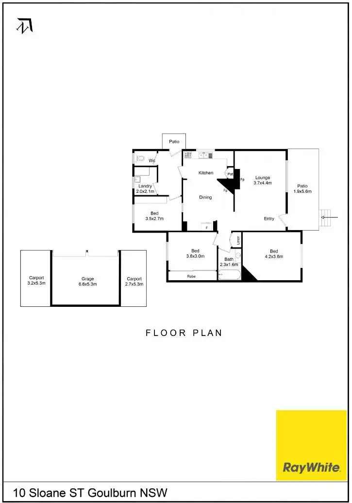 Floorplan of Homely house listing, 10 Sloane Street, Goulburn NSW 2580