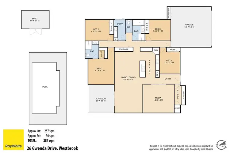 Floorplan of Homely house listing, 26 Gwenda Drive, Westbrook QLD 4350