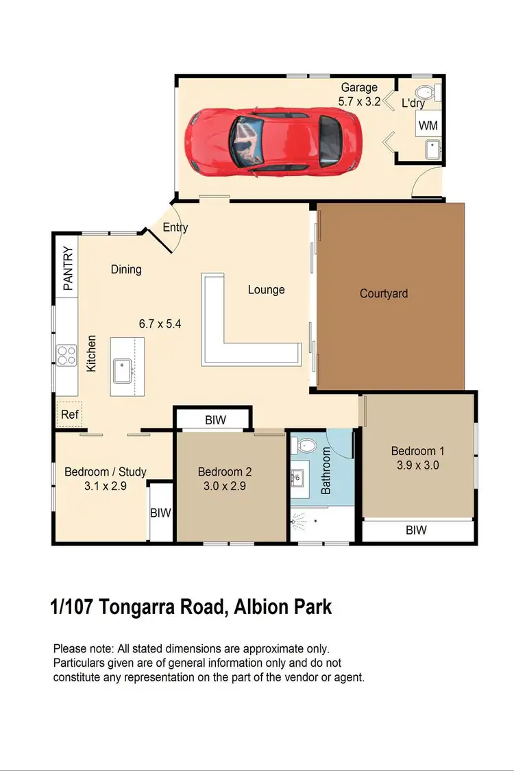 Floorplan of Homely villa listing, 1/107 Tongarra Road, Albion Park NSW 2527