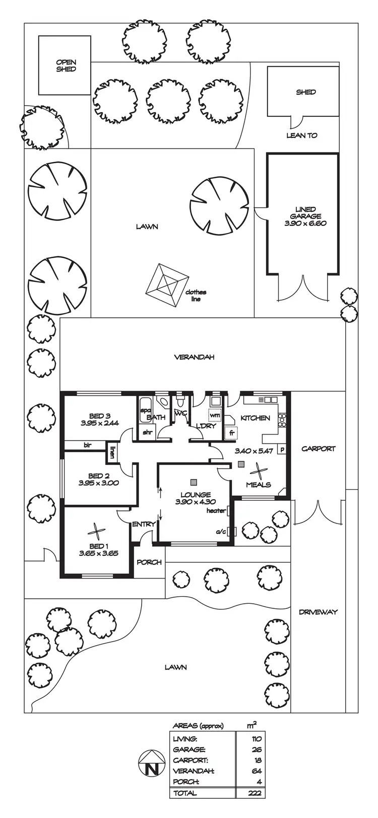 Floorplan of Homely house listing, 8 Birch Grove, Dernancourt SA 5075