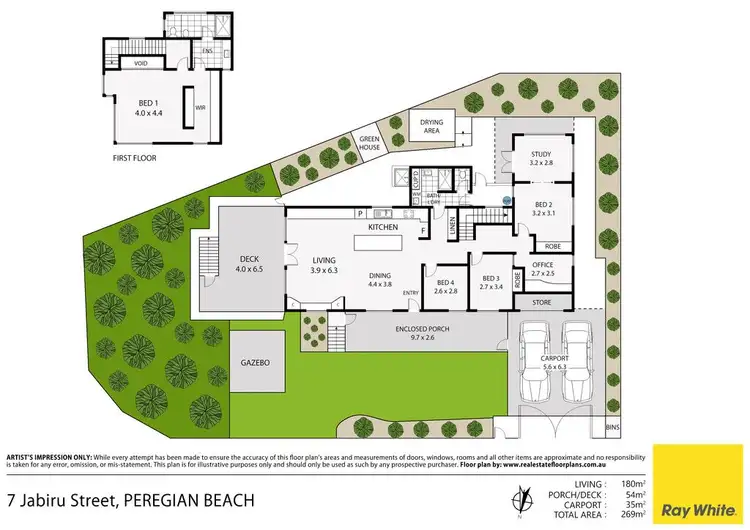 Floorplan of Homely house listing, 7 Jabiru Street (Lorikeet Drive), Peregian Beach QLD 4573