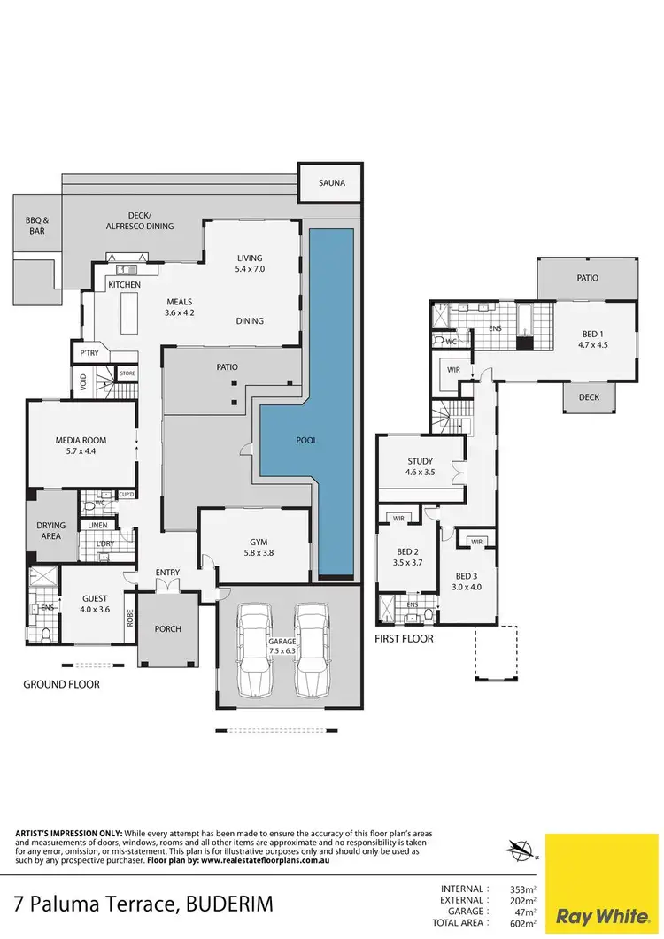 Floorplan of Homely house listing, 7 Paluma Terrace, Buderim QLD 4556