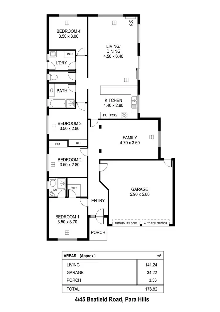Floorplan of Homely house listing, 4/45 Beafield Road, Para Hills West SA 5096
