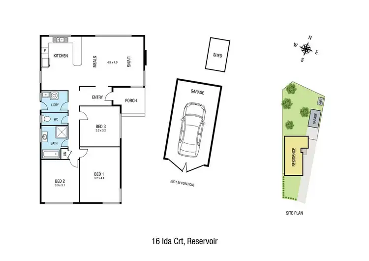 Floorplan of Homely house listing, 16 Ida Court, Reservoir VIC 3073
