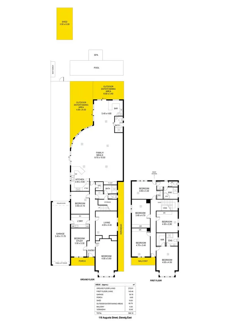 Floorplan of Homely house listing, 118 Augusta Street, Glenelg East SA 5045