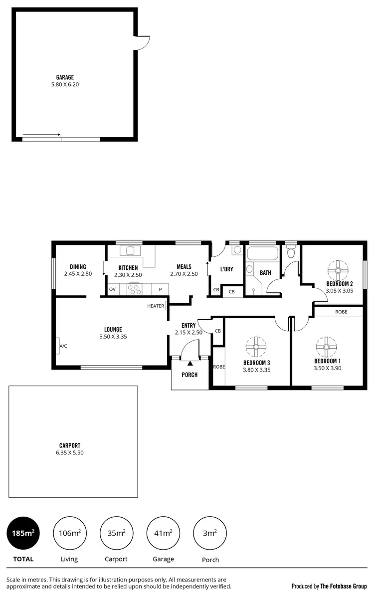 Floorplan of Homely house listing, 9 Parklands Crescent, Reynella SA 5161