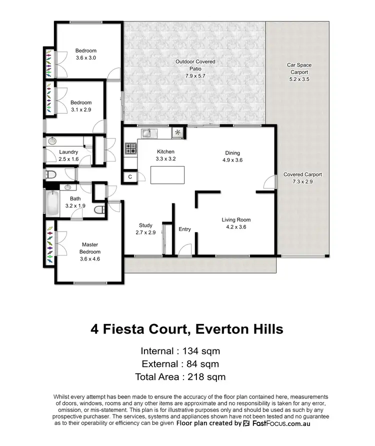 Floorplan of Homely house listing, 4 Fiesta Court, Everton Hills QLD 4053