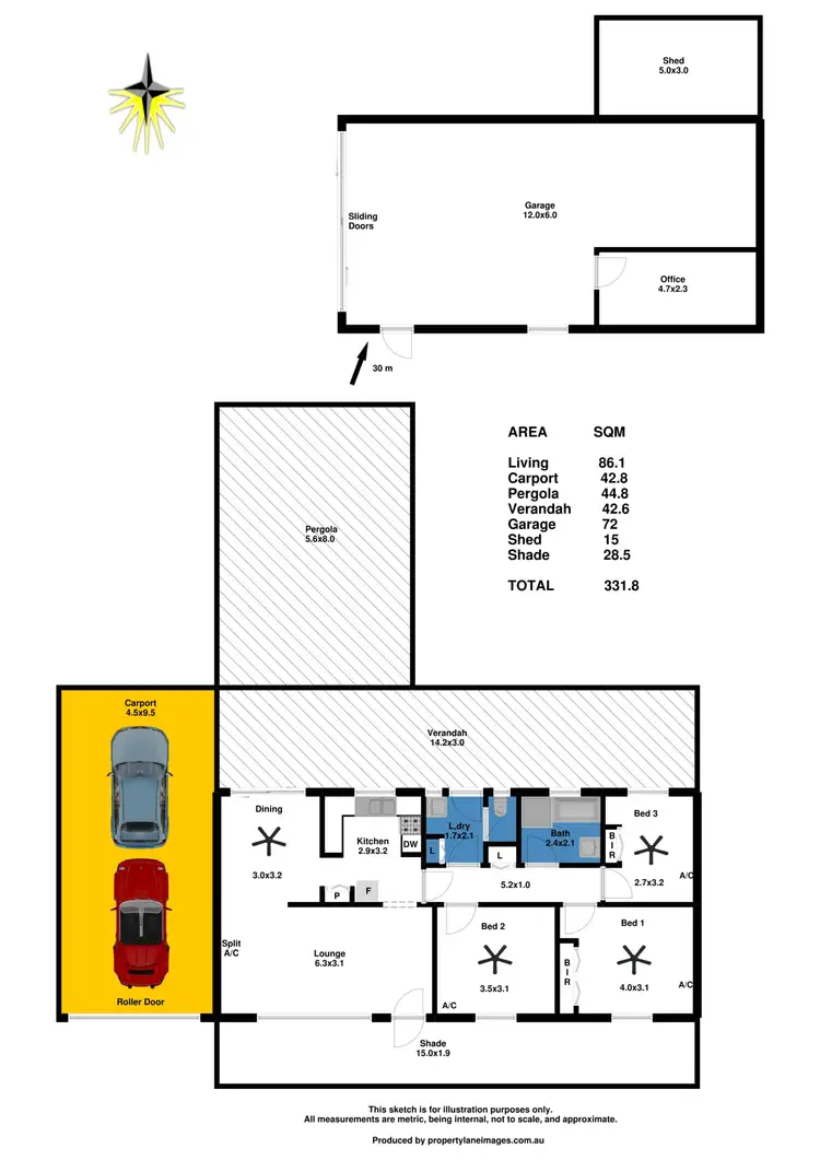Floorplan of Homely house listing, 6 Queen Street, Roseworthy SA 5371