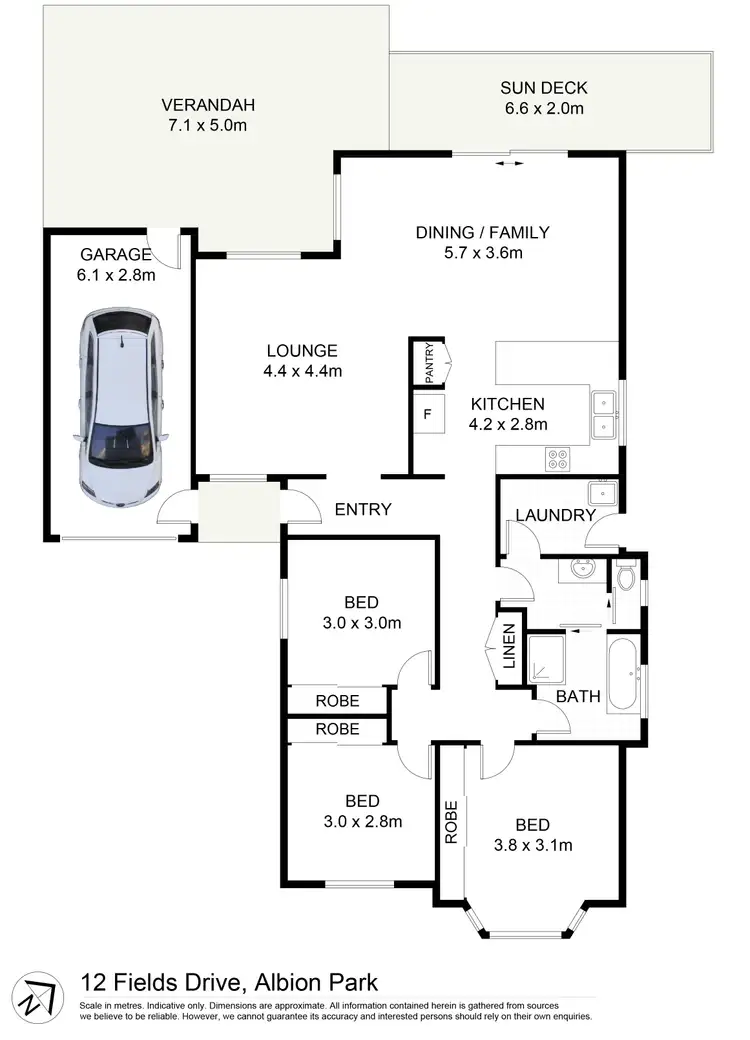 Floorplan of Homely house listing, 12 Fields Drive, Albion Park NSW 2527