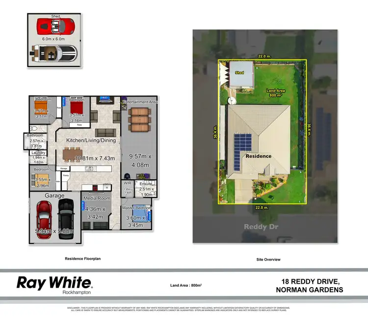 Floorplan of Homely house listing, 18 Reddy Drive, Norman Gardens QLD 4701