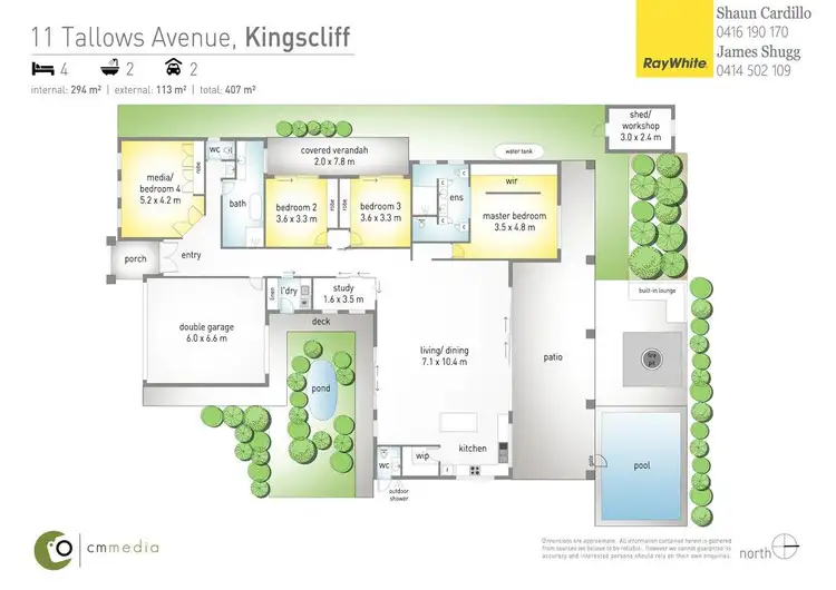 Floorplan of Homely house listing, 11 Tallows Avenue, Kingscliff NSW 2487