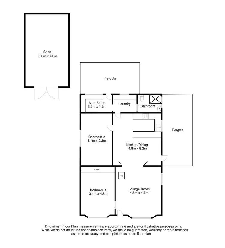 Floorplan of Homely house listing, 48 Cardinia Street, Mount Gambier SA 5290