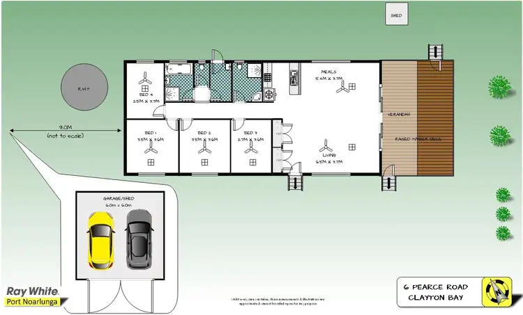 Floorplan of Homely house listing, 6 Pearce Road, Clayton Bay SA 5256