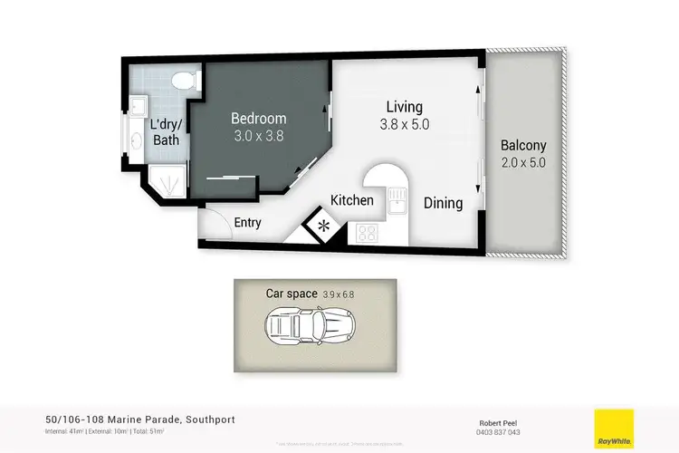 Floorplan of Homely unit listing, 50/106 Marine Parade, Southport QLD 4215