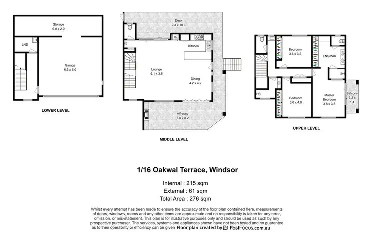 Floorplan of Homely apartment listing, 1/16 Oakwal Terrace, Windsor QLD 4030