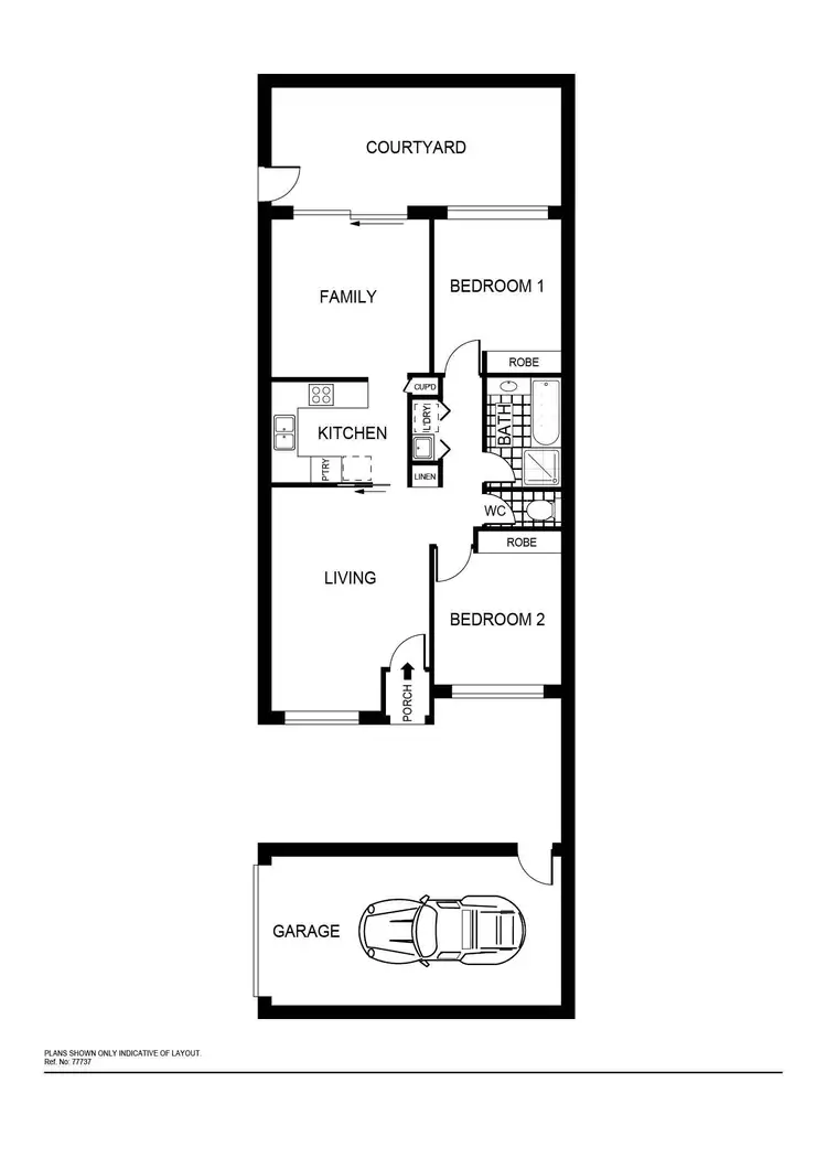 Floorplan of Homely townhouse listing, 7 16-18 Bargang Crescent, Ngunnawal ACT 2913