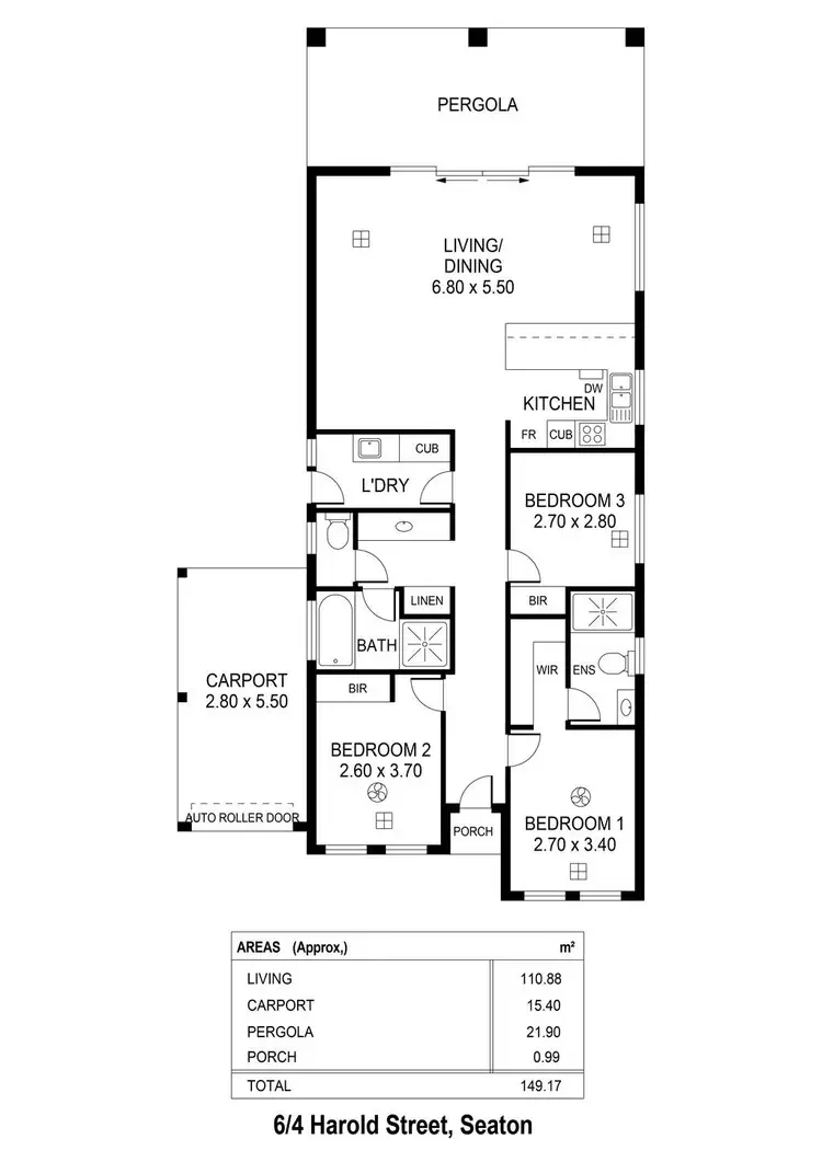 Floorplan of Homely house listing, 6/4 Harold Street, Seaton SA 5023