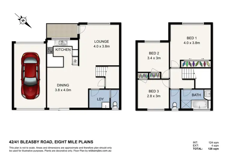 Floorplan of Homely townhouse listing, 42/41 Bleasby Road, Eight Mile Plains QLD 4113