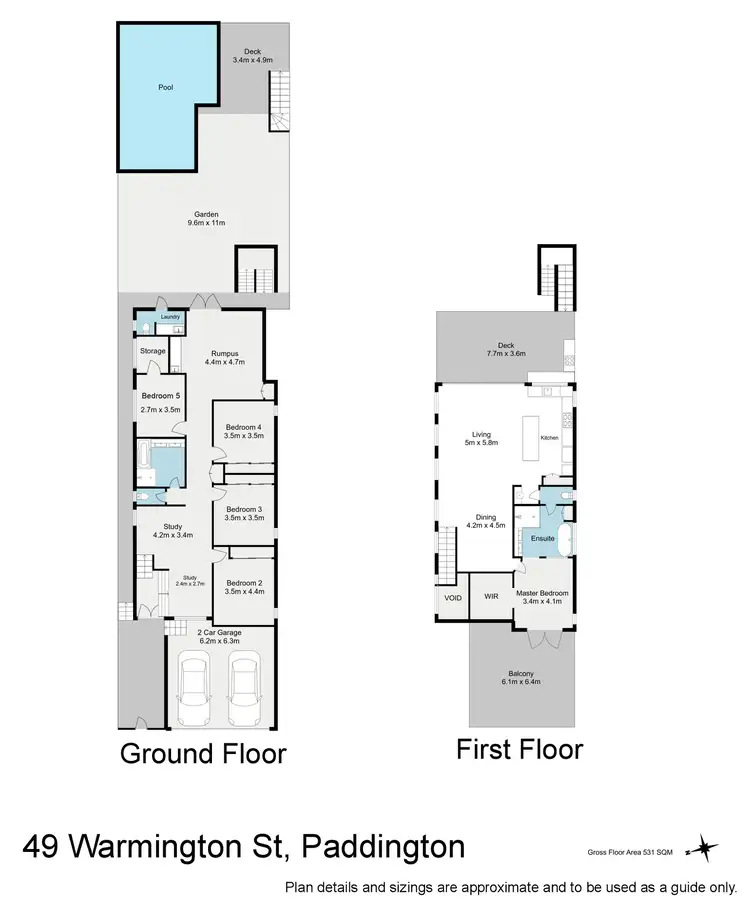 Floorplan of Homely house listing, 49 Warmington Street, Paddington QLD 4064