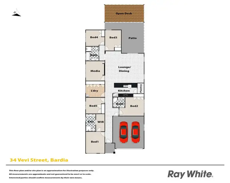 Floorplan of Homely house listing, 34 Vevi Street, Bardia NSW 2565
